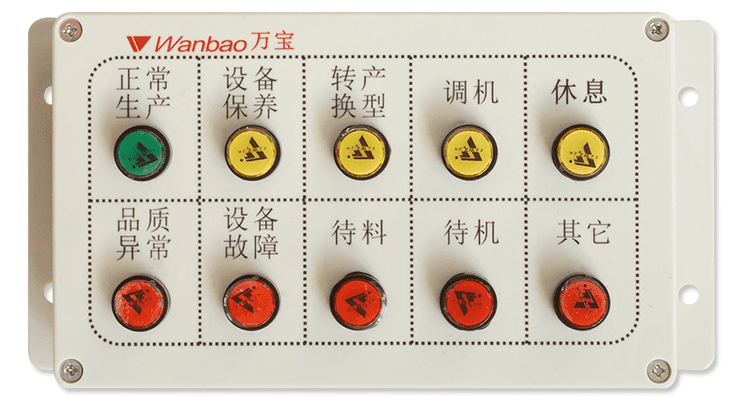 讯鹏注塑生产安灯看板按钮盒功能