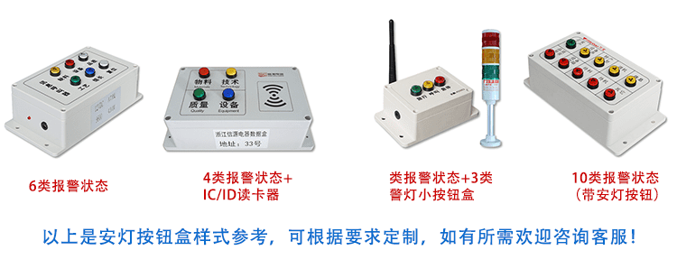 讯鹏注塑生产安灯看板按钮盒样式