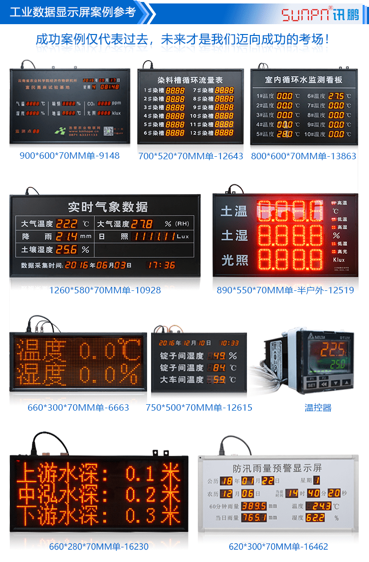 LED农业数据显示看板案例参考