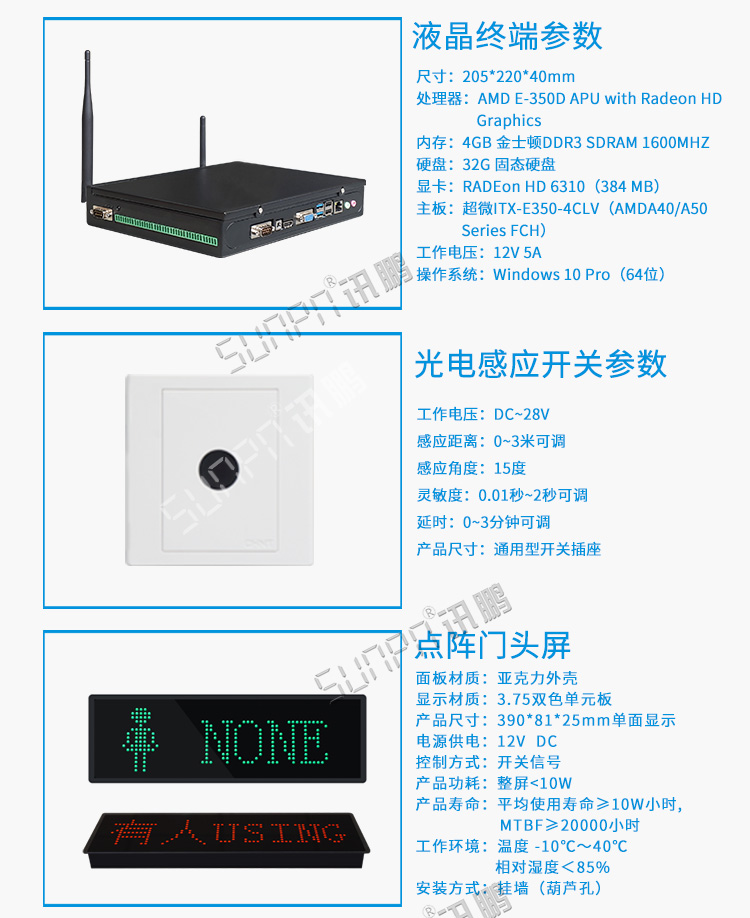 厕所使用状态显示看板配套硬件