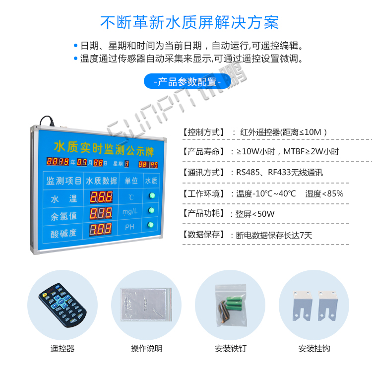 水质牌看板产品参数