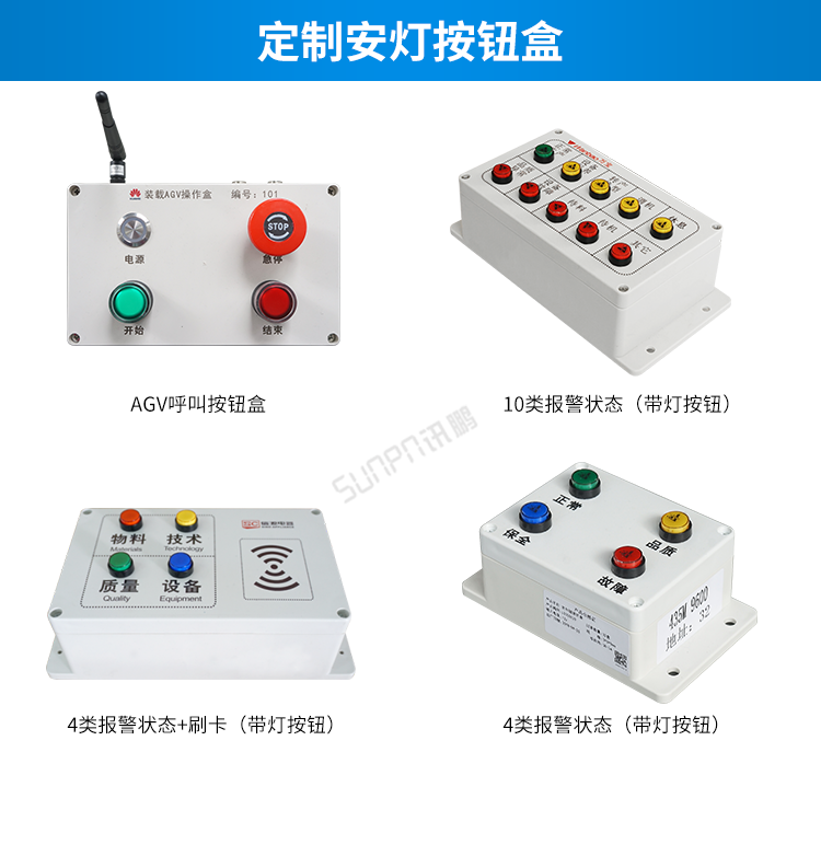 安灯系统相关配件-定制按钮盒