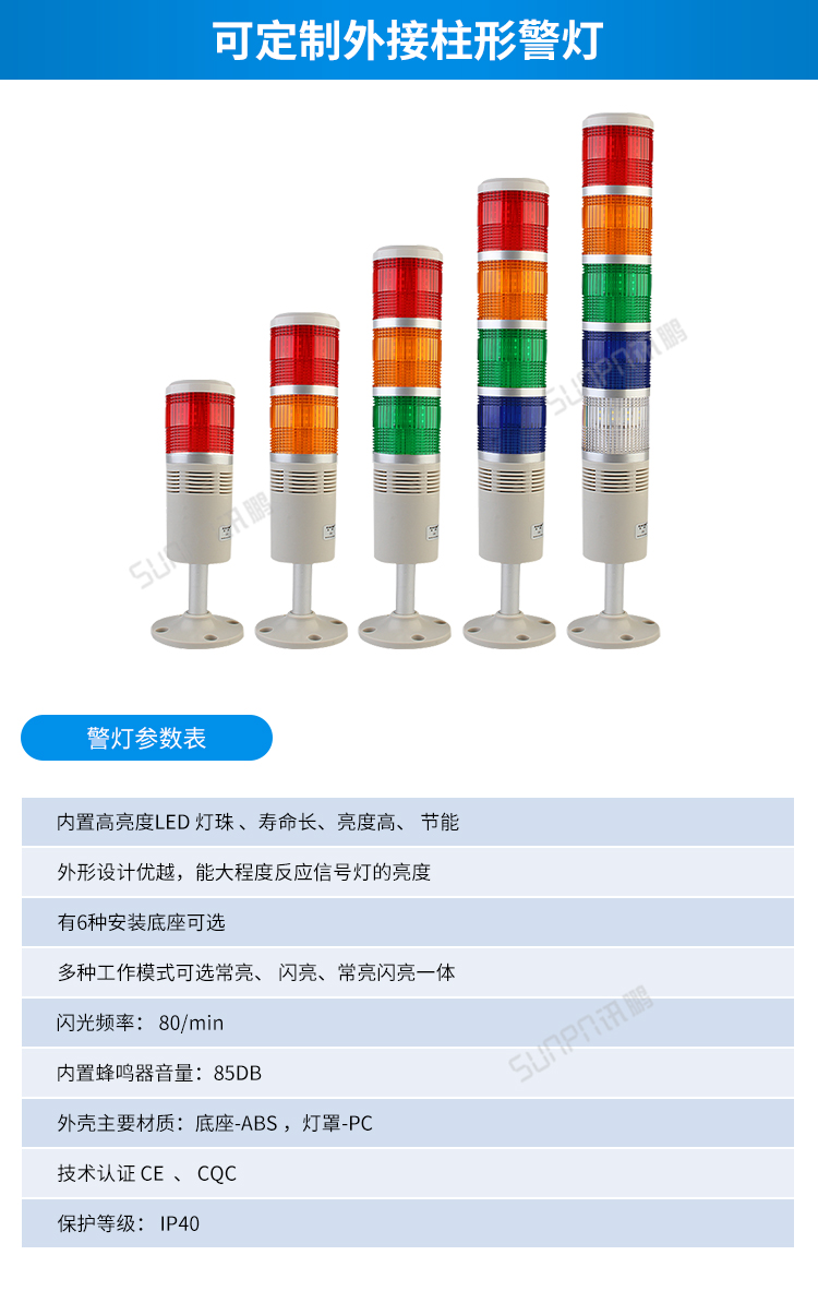 安灯系统相关配件-柱形灯