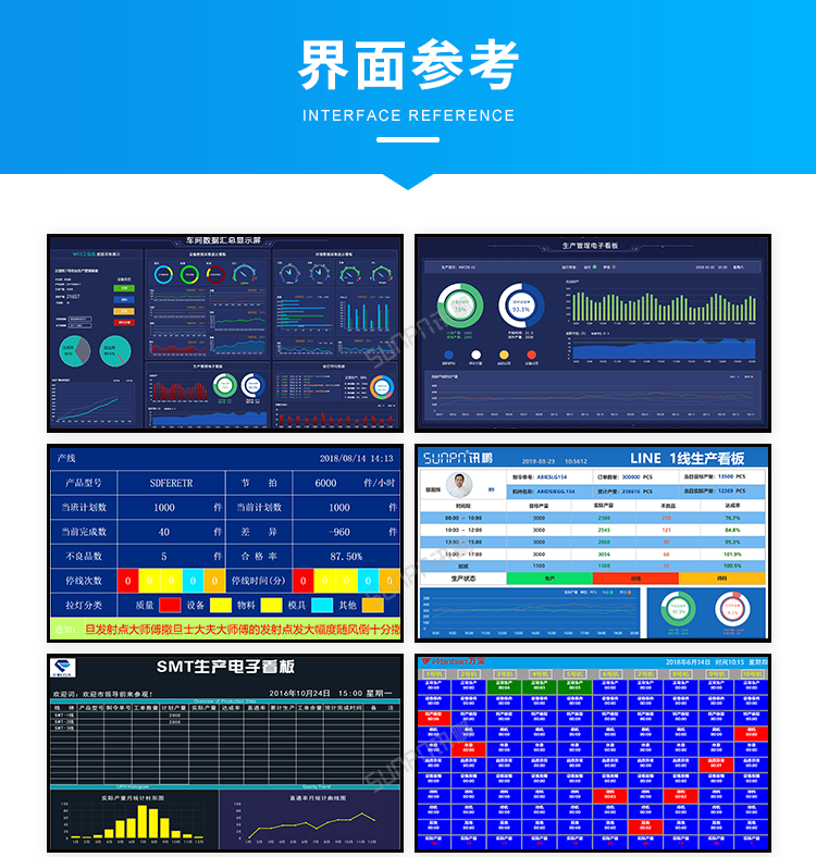 生产进度管理系统界面参考