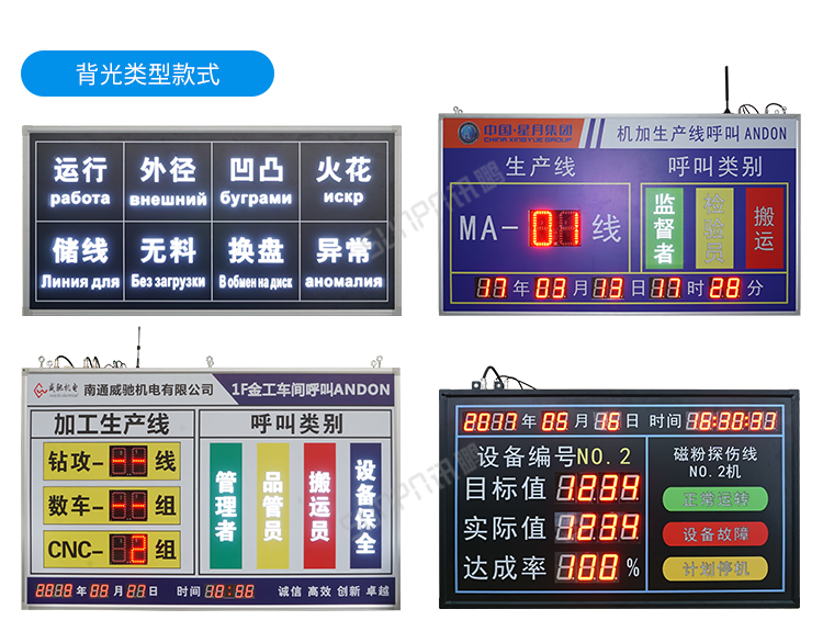 安灯andon系统-部分案例参考