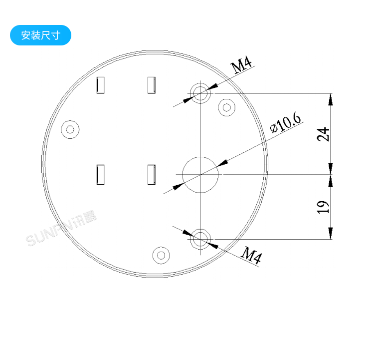 免供电门锁开关感应器-产品尺寸