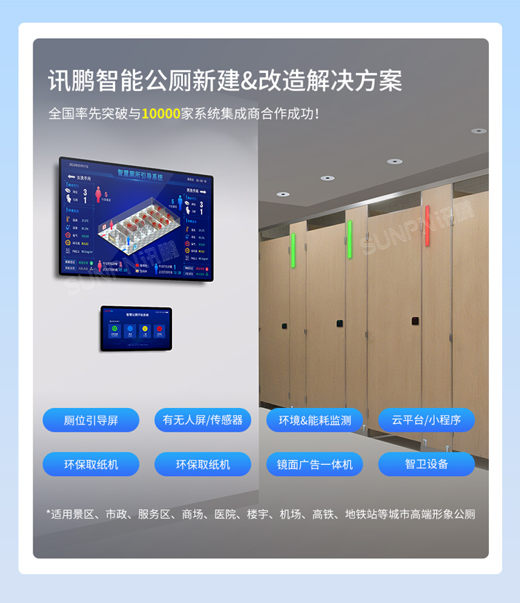 讯鹏智慧公厕系统解决方案