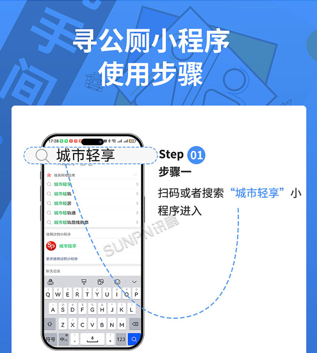 寻公厕小程序-使用步骤