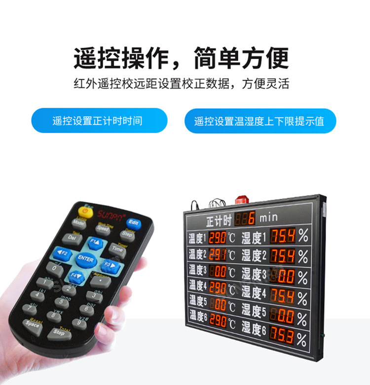 温湿度看板-遥控操作