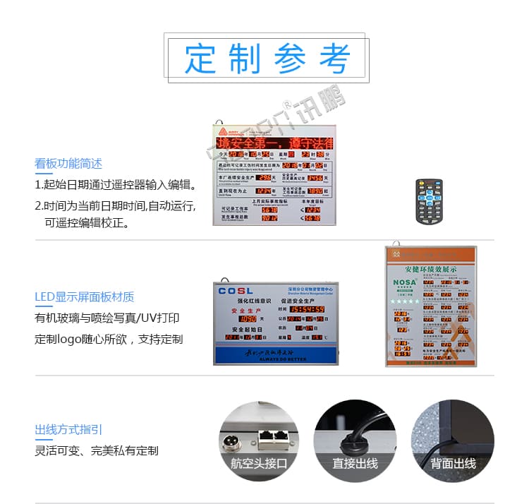 讯鹏安全生产天数记录牌参数说明 讯鹏安全生产天数记录牌参数说明
