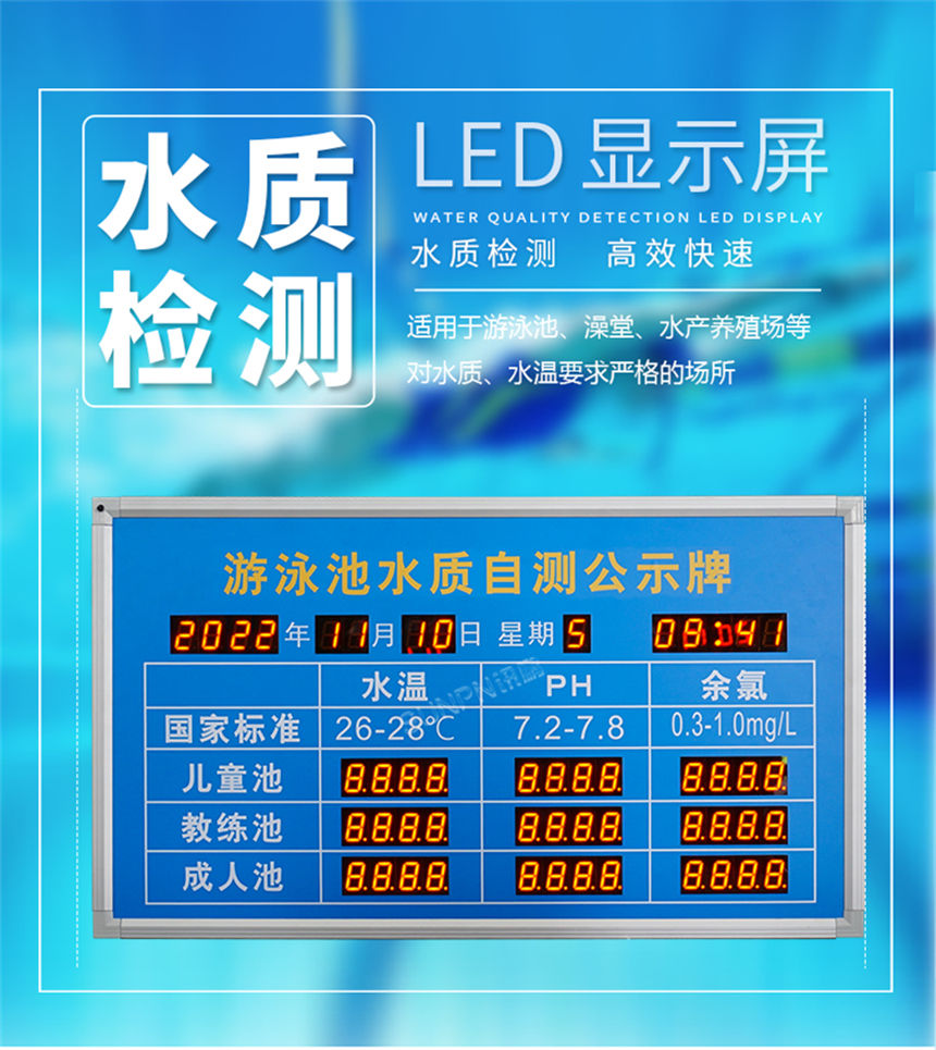 讯鹏科技水质监测牌展示 讯鹏科技水质监测牌展示