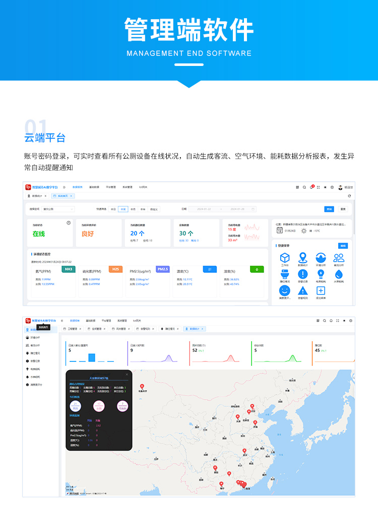 智慧公厕管理系统-管理云平台