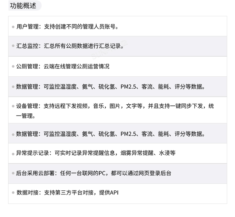 智慧厕所系统-云平台介绍